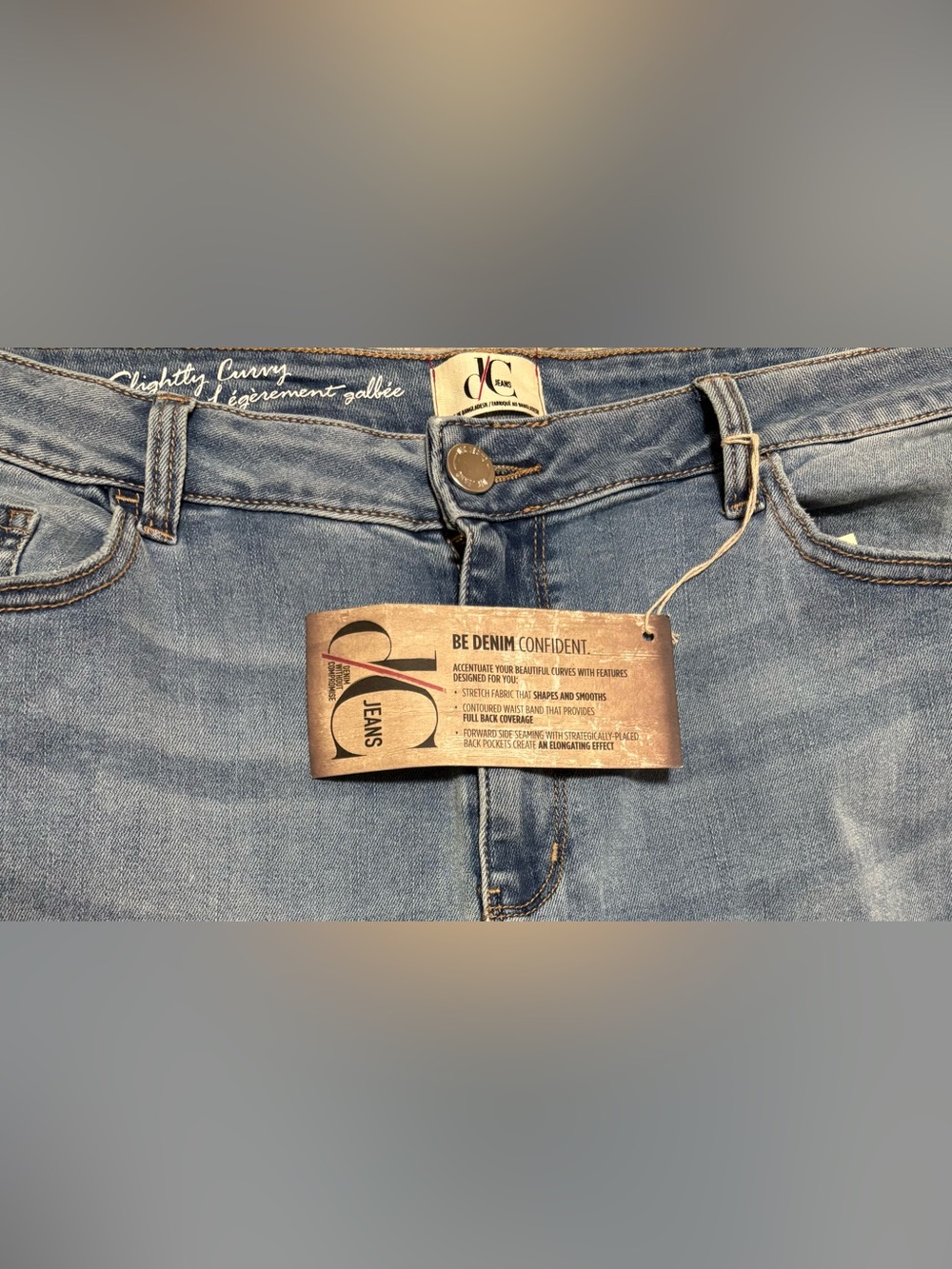 D/C Light Blue Jeans with Subtle Distressing - Picture 4 of 8